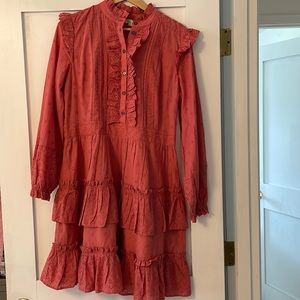 Boden ruffle mini dress